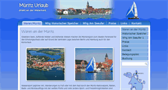 Desktop Screenshot of mueritz-urlaub.net